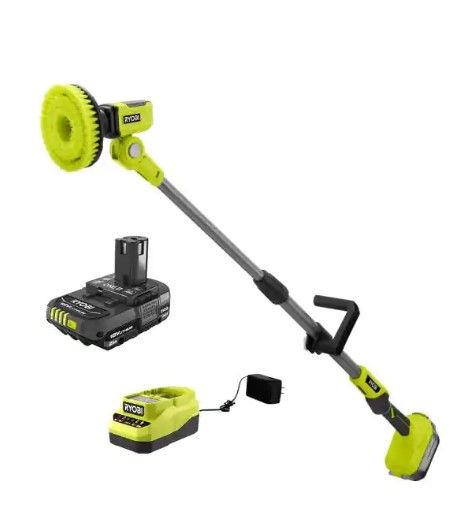 Photo 1 of 
RYOBI
ONE+ 18V Cordless Telescoping Power Scrubber Kit with 2.0 Ah Battery and Charger