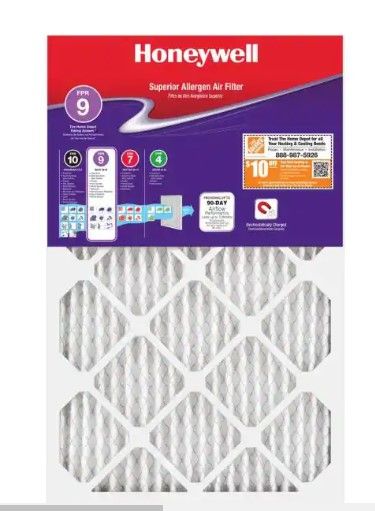 Photo 1 of 
Honeywell
18 x 30 x 1 Superior Allergen Pleated MERV 11 - FPR 9 Air Filter