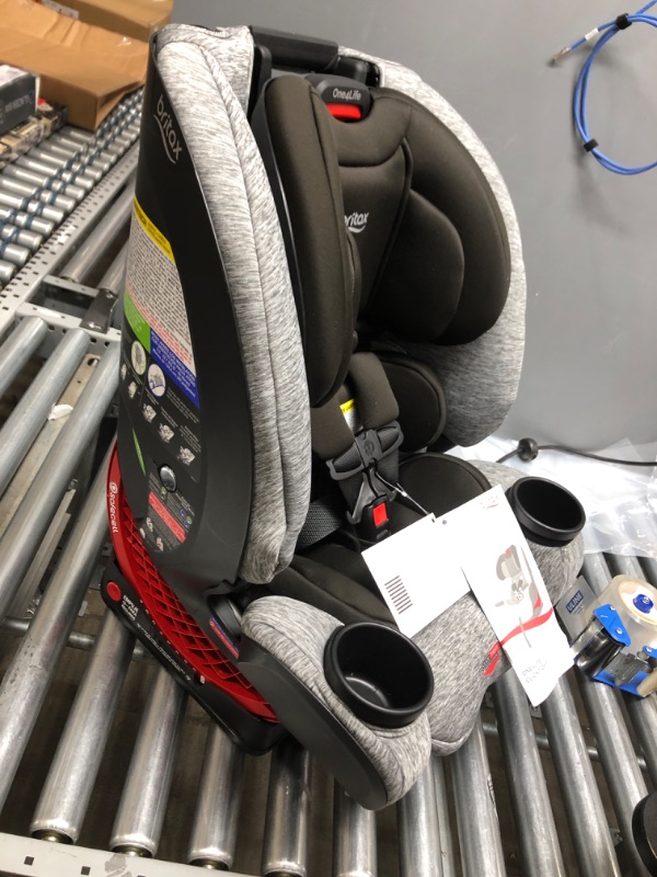 Photo 2 of Britax One4Life ClickTight All-In-One Car Seat – 10 Years of Use – Infant, Convertible, Booster – 5 to 120 Pounds, Spark Premium Soft Knit Fabric []
