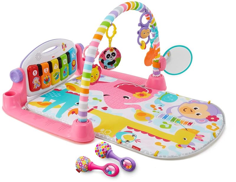 Photo 1 of Fisher-Price Deluxe Kick & Play Piano Gym & Maracas
