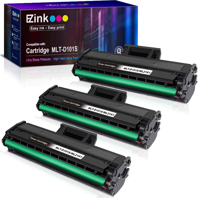 Photo 1 of E-Z Ink (TM) Compatible Toner Cartridge Replacement for Samsung 101 MLT-D101S to use with ML-2165W SCX-3405W SCX-3405FW ML-2165 SF-760P (3 Black)
