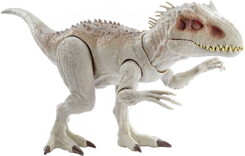 Photo 1 of Jurassic World Destroy ‘N Devour Indominus Rex with Chomping Mouth, Slashing Arms, Lights & Realistic Sounds, Swallows 3 ¾ Human Action Figures 