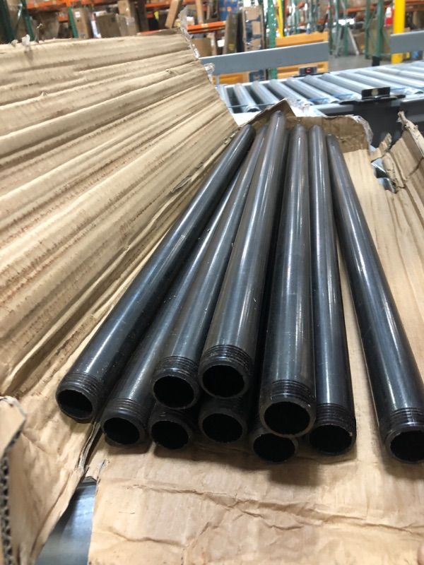 Photo 1 of 10 PACK 3/4 INCHES X 16 INCHES BLACK MALLEABLE STEEL NIPPLES FITTING 