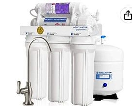 Photo 1 of APEC WATER Top Tier Supreme Certified Alkaline Mineral pH+ High Flow 90 GPD 6-Stage Ultra Safe Reverse Osmosis Drinking Water Filter System (Ultimate RO-PH90), Dimensions: 15" w x 7" d x 18" h