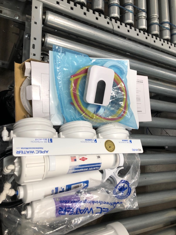 Photo 6 of APEC WATER Top Tier Supreme Certified Alkaline Mineral pH+ High Flow 90 GPD 6-Stage Ultra Safe Reverse Osmosis Drinking Water Filter System (Ultimate RO-PH90), Dimensions: 15" w x 7" d x 18" h