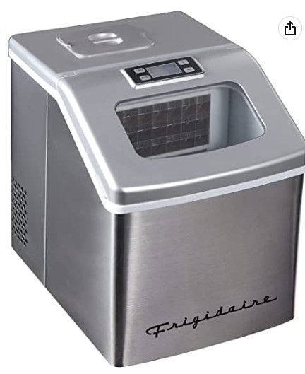 Photo 1 of FRIGIDAIRE EFIC452-SS 40 Lbs Extra Large Clear Maker, Stainless Steel, Makes Square Ice