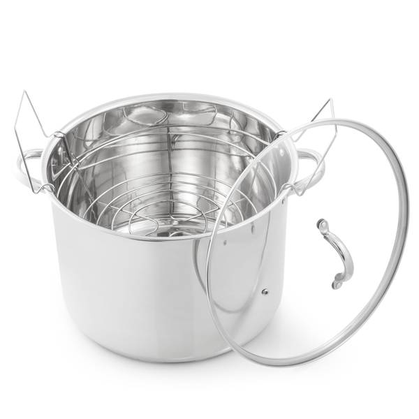 Photo 1 of **rim of pot is dented **
McSunley 21.5 Qt. Stainless Steel Water Bath Canner
