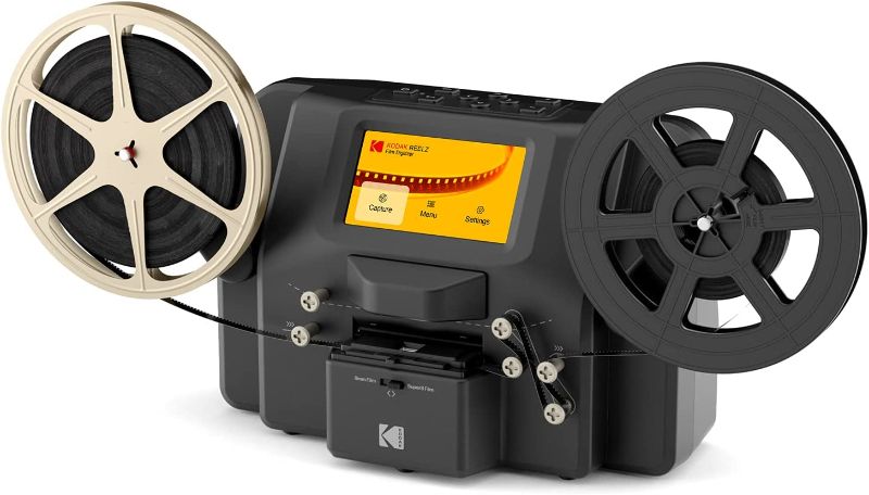 Photo 1 of KODAK REELZ 8mm & Super 8 Films Digitizer Converter with Big 5” Screen, Scanner Converts Film Frame by Frame to Digital MP4 Files for Viewing, Sharing & Saving on SD Card for 3” 4” 5” 7” Reels
