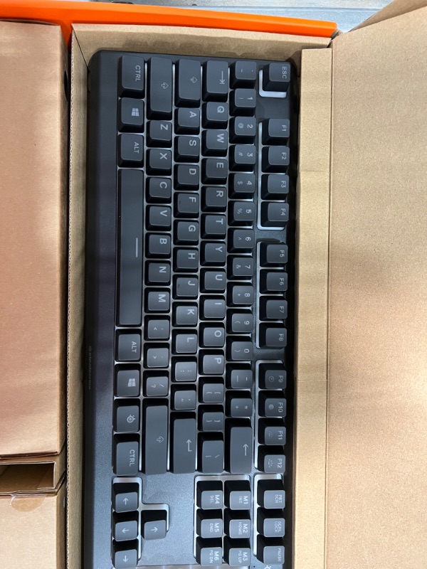 Photo 2 of  RGB Gaming Keyboard, RGB Backlit LED, 5 Programmable Macro Keys, Dedicated Media Keys, Water Resistant, 834-W0-12US-KR
