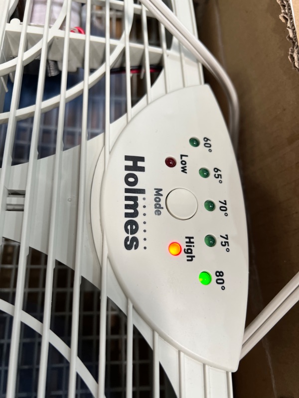 Photo 1 of Holmes Dual 8" Blade Twin Window Fan with LED One Touch Thermostat Control
