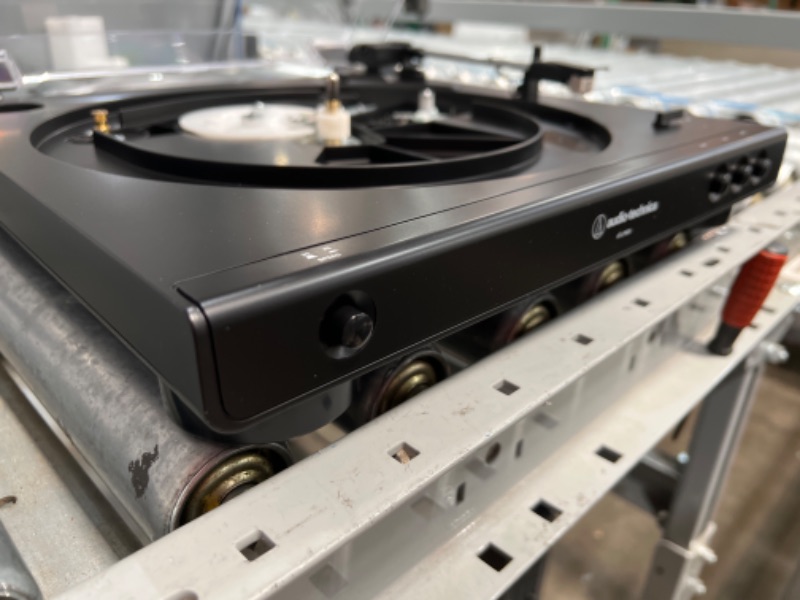 Photo 1 of Audio-Technica AT-LP60X-BK Fully Automatic Belt-Drive Stereo Turntable, Black, Hi-Fi, 2 Speed, Dust Cover, Anti-Resonance, Die-Cast Aluminum Platter
