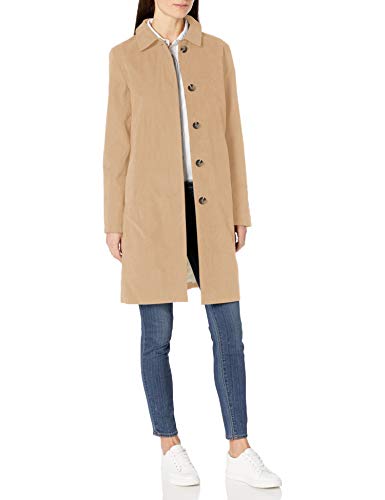 Photo 1 of Amazon Essentials Women's Water-Resistant Collar Coat, Taupe, Large
