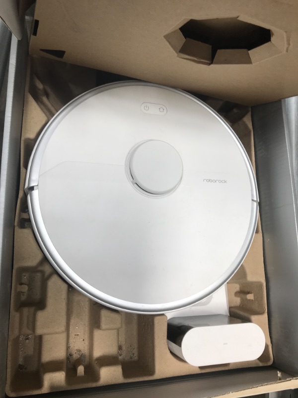 Photo 3 of Roborock S6 Pure Robot Vacuum and Mop, Multi-Floor Mapping, Lidar Navigation, No-go Zones, Selective Room Cleaning, Super Strong Suction Robotic Vacuum Cleaner, Wi-Fi Connected, Alexa Voice Control
