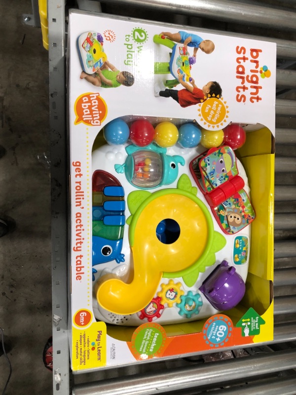 Photo 2 of Bright Starts Having A Ball Get Rollin Activity Table 19 x 19 x 16.5 inches
