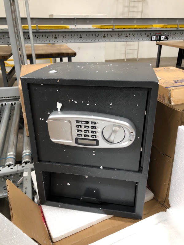 Photo 1 of  USED: PARAGON LOCK & SAFE Digital Depository Safe – Electronic Drop Box with Keypad, 2 Manual Override Keys – Deposit Cash Easily – For Home or Business 18.5 x 17 x 22.75 inches

