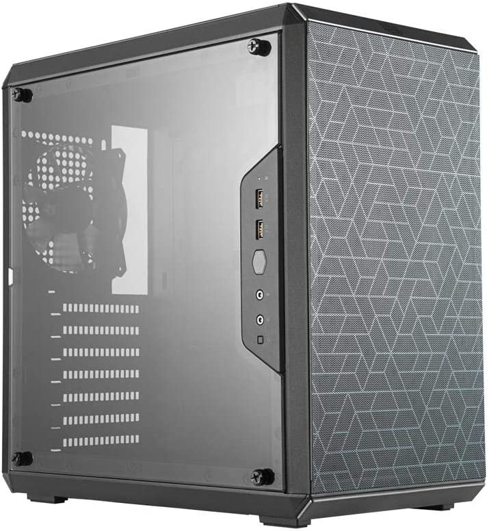 Photo 1 of Cooler Master MasterBox Q500L Micro-ATX Tower with ATX Motherboard Support, Magnetic Dust Filter, Transparent Acrylic Side Panel, Adjustable I/O & Fully Ventilated Airflow
- Missing clear shield 
