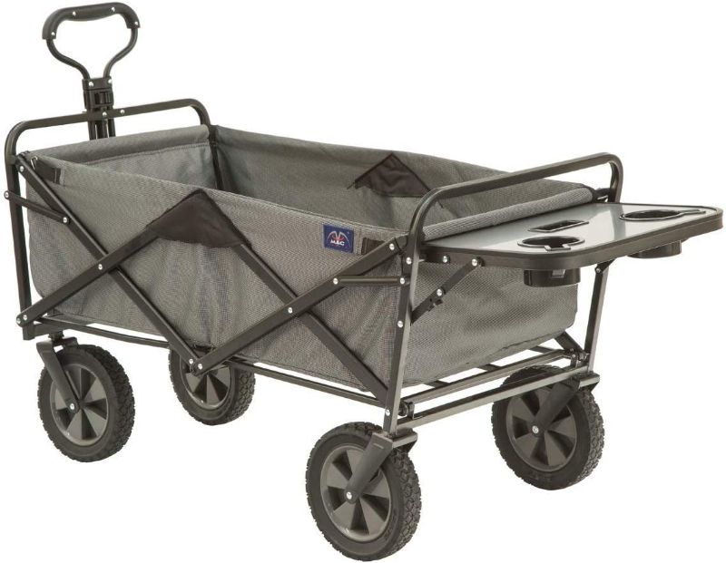 Photo 1 of ***PARTS ONLY***
Mac Sports Collapsible Folding Outdoor Garden Utility Wagon Cart with Table, Gray
