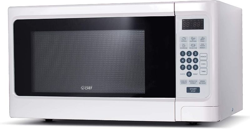 Photo 1 of  Commercial Chef Countertop Microwave, 1.1 Cubic feet, White
