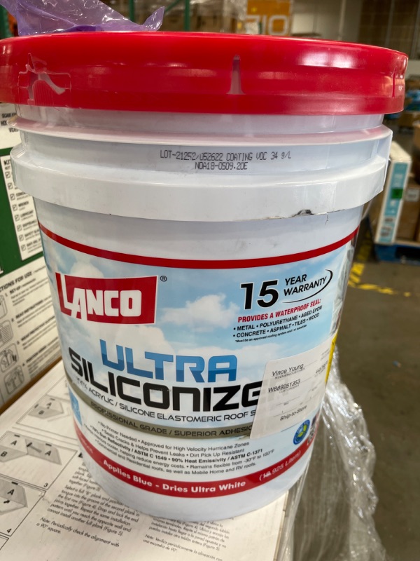 Photo 2 of 5 Gal. Ultra Siliconizer 100% Acrylic Elastomeric Reflective Roof Coating (Silicone-modified)