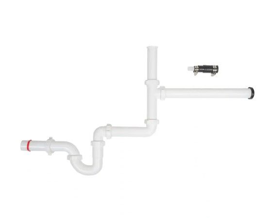 Photo 1 of 
1-1/2 in. White Plastic Slip-Joint Garbage Disposal Install Kit with Dishwasher Garbage Disposal Connector