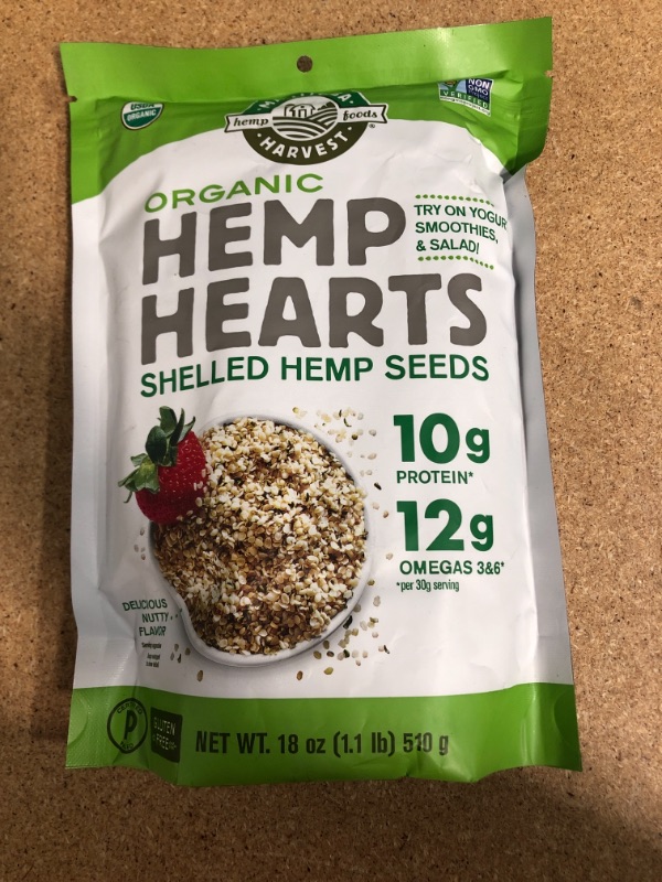 Photo 2 of **NONREFUNDABLE**
EXP: 06/30/2023 Organic Hemp Hearts (18 Oz)
