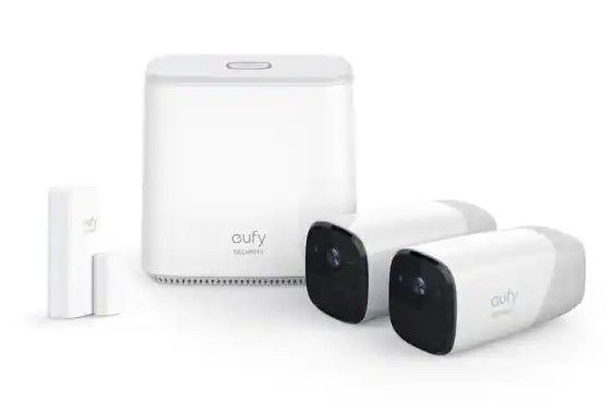 Photo 1 of EUFY SECURITY
eufyCam Battery-operated Wireless Indoor/Outdoor Home Security Camera 1080p with Additional Entry Sensor (2-Pack)