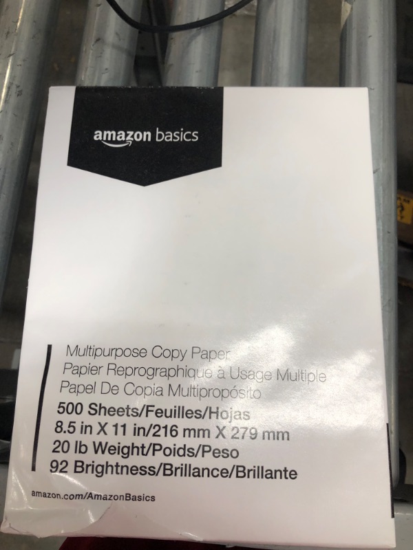 Photo 3 of Amazon Basics Multipurpose Copy Printer Paper - White, 8.5 x 11 Inches, 8 Ream Case (4,000 Sheets)