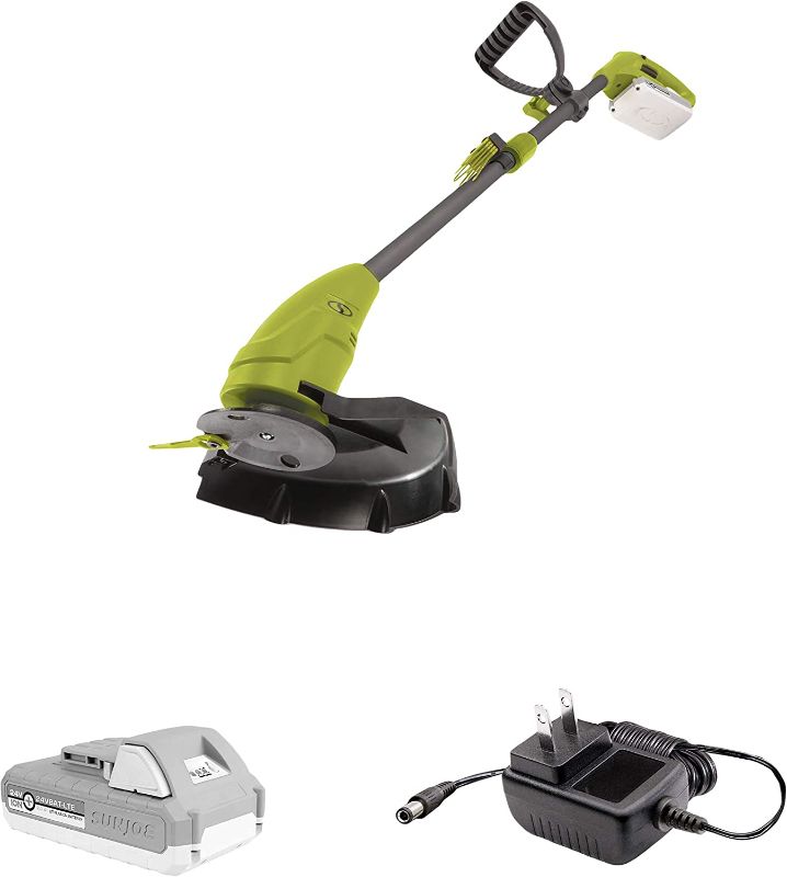 Photo 1 of 
Sun Joe 24V-GT10-LTE 24-Volt iON+ 10-inch Cordless Lightweight Stringless Grass Trimmer, Kit (w/ 2.0-Ah Battery + Charger)