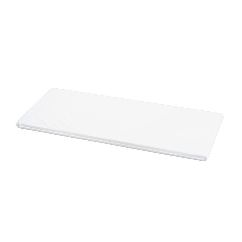 Photo 1 of Angeles AEL7090 Waterproof Baby Changing Table Pad, Infant Diaper Changing Table Mat, Pad for Newborn Nursery Station, White
