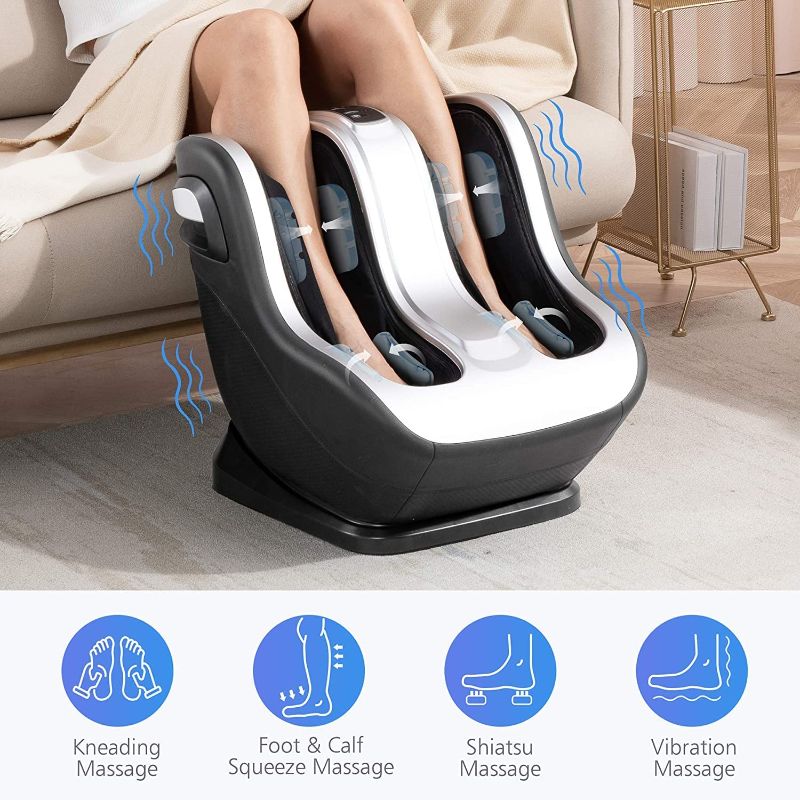 Photo 1 of 
Comfier Foot and Calf Massager, Shiatsu Foot Massager Machine,3 Modes,2 Intensities,Kneading & Vibration Feet Massager with Vibration,for Circulation