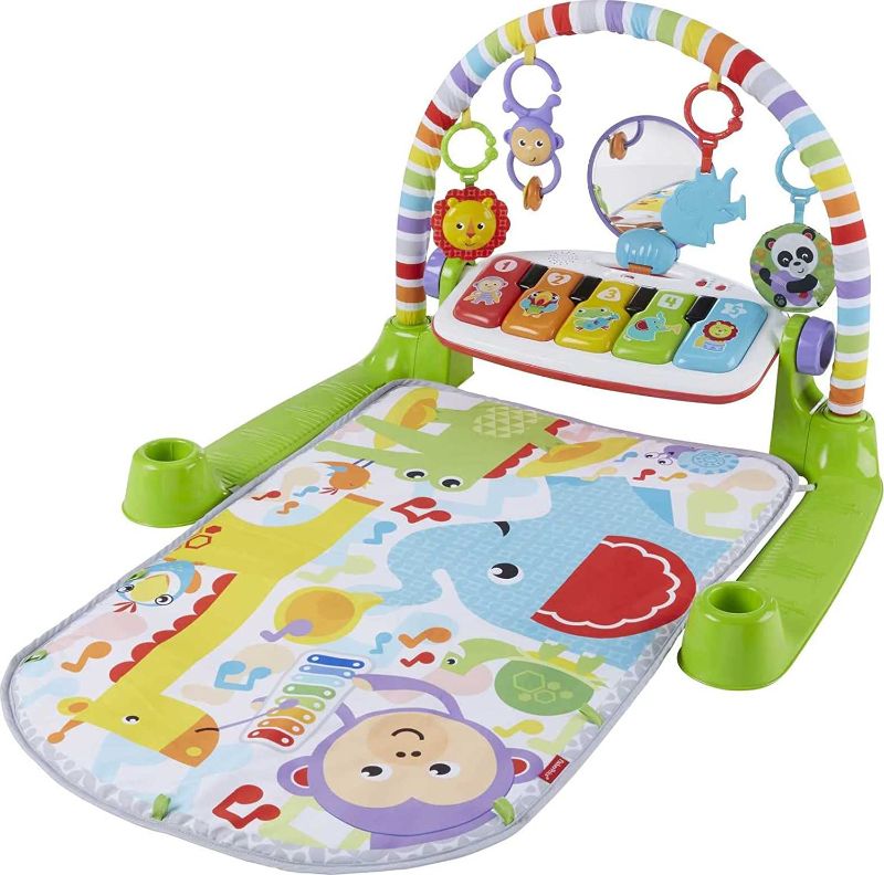 Photo 1 of Fisher-Price Deluxe Kick 'n Play Piano Gym, Green, Gender Neutral (Frustration Free Packaging)