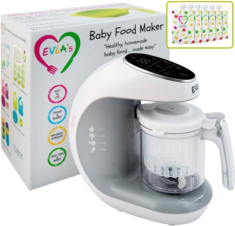 Photo 1 of Baby Food Maker | Baby Food Processor Blender Grinder Steamer | Cooks & Blends Healthy Homemade Baby Food in Minutes | Self Cleans | Touch Screen Control |