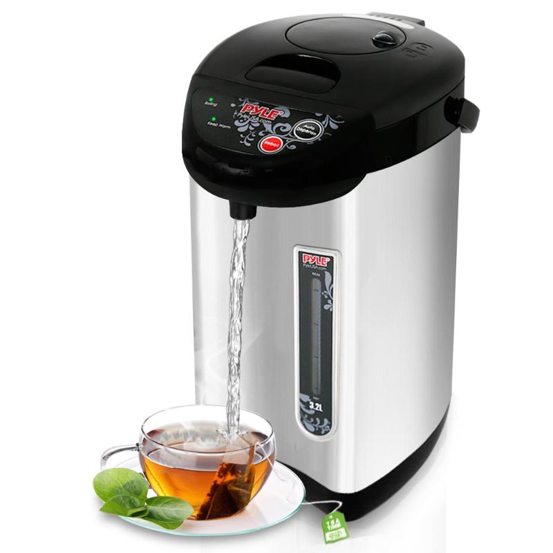 Photo 1 of NutriChef 3.38 Qt. Electric Water Boiler and Warmer with Digital Hot Pot Water Kettle
