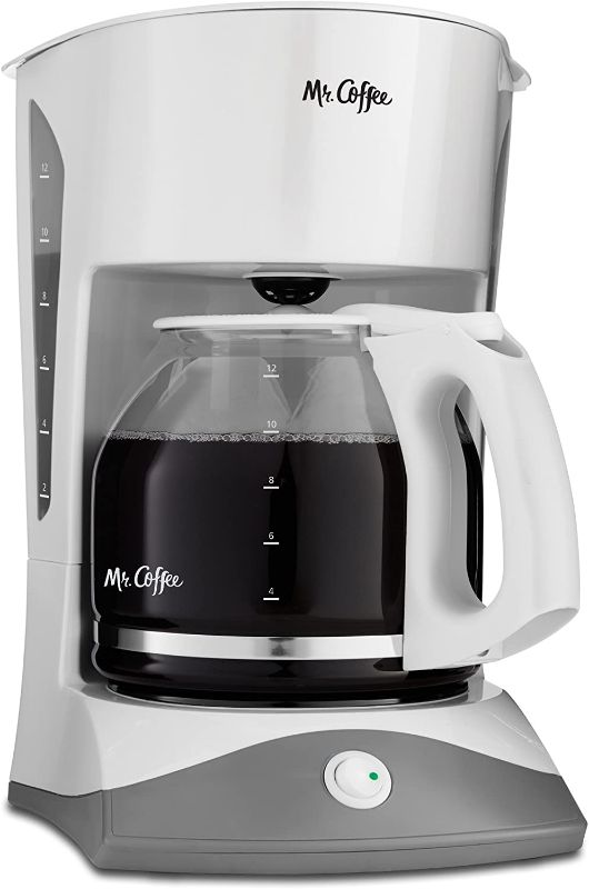 Photo 1 of Mr. Coffee 12-Cup Manual Coffee Maker, White
