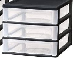 Photo 1 of IRIS USA CDD-X3 3-Drawer Desktop-Organizer