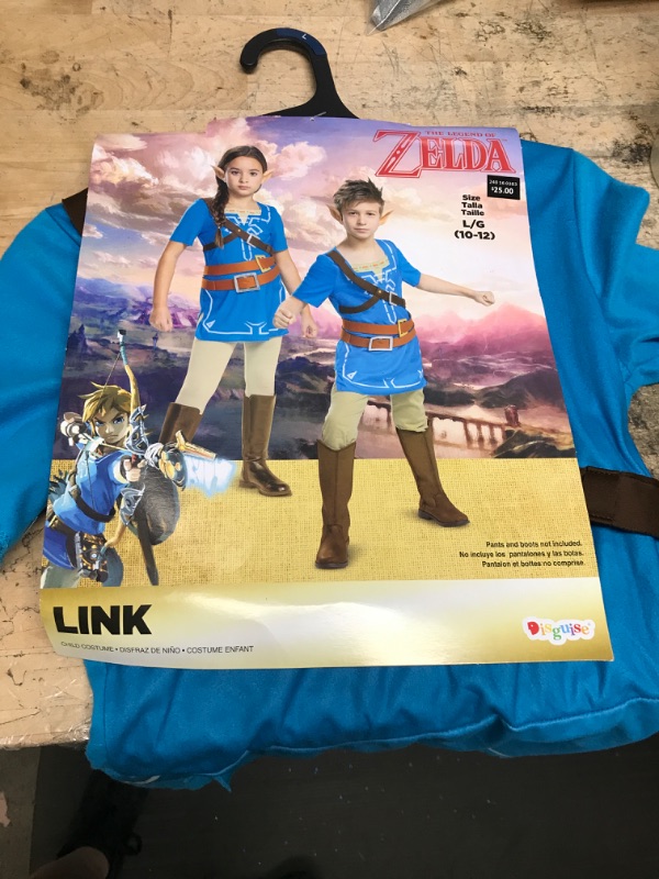 Photo 2 of Breath of the Wild Classic Link Costume SIZE  10-12 LG