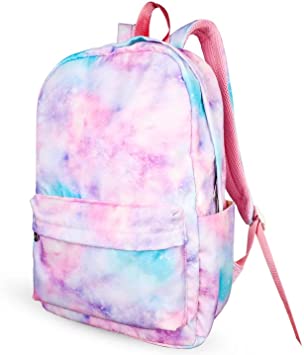 Photo 1 of CNBINGO Backpacks for Girls Galaxy Purple Girls Backpack Water Resistant Unicorn School Bookbags For Elementary Middle Teen Girls