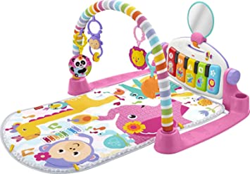 Photo 1 of Fisher-Price Deluxe Kick & Play Piano Gym, Pink
