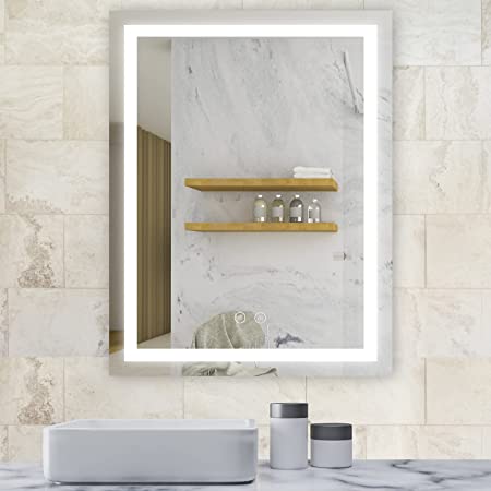 Photo 1 of **HAS SCRATCHES**
Esfrome LED Bathroom Mirror with Lights 32x24 Inch 6000K Pure White, Anti-Fog Dimmable Memory Function Wall Mounted IP54 Waterproof LED Lighted Mirror for Bathroom
