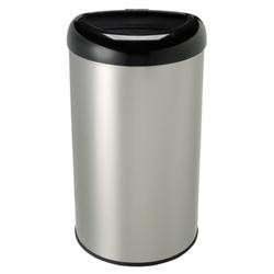 Photo 1 of 13.2 Gallon Open Top Trash Can Black
