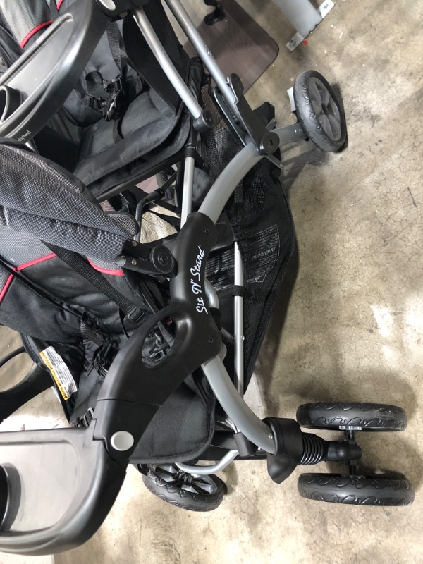 Photo 6 of Baby Trend Double Sit N Stand Stroller, Millennium
Recommended Use: Front/Back Seat: Sit upright unassisted ~ 40 lbs or 40" ; Jump Seat/Platform: 2 1/2 years ~ 40 lbs
