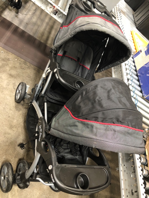 Photo 2 of Baby Trend Double Sit N Stand Stroller, Millennium
Recommended Use: Front/Back Seat: Sit upright unassisted ~ 40 lbs or 40" ; Jump Seat/Platform: 2 1/2 years ~ 40 lbs
