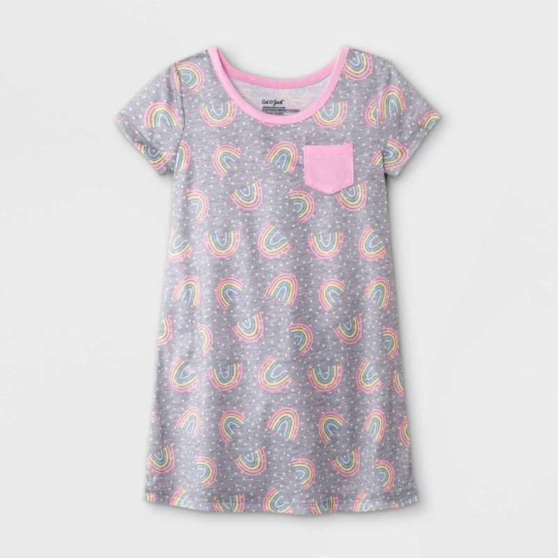 Photo 1 of 12ct  Toddler Girls' Rainbow NightGown - Cat & Jack™  3t
