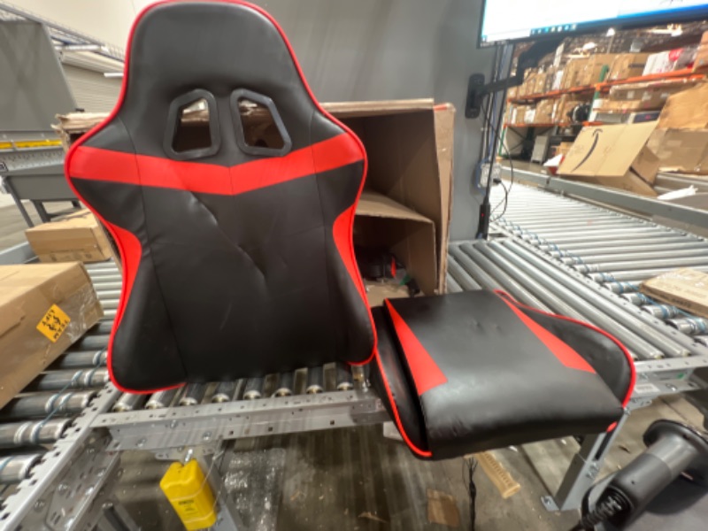 Photo 1 of BLACK A RED GAMING CHAIR UNKNOWN MODEL