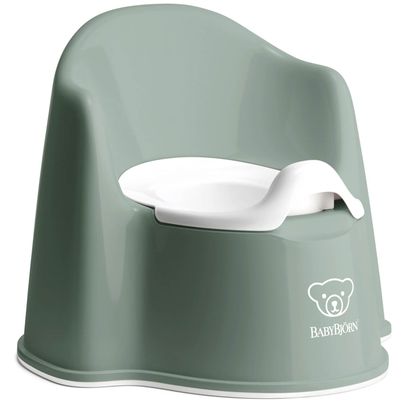 Photo 1 of BabyBjorn Potty Chair Deep Green & White