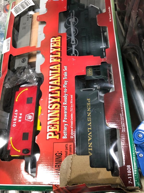 Photo 2 of Lionel Pennsylvania Flyer Battery Operated Model Train Set with Remote
