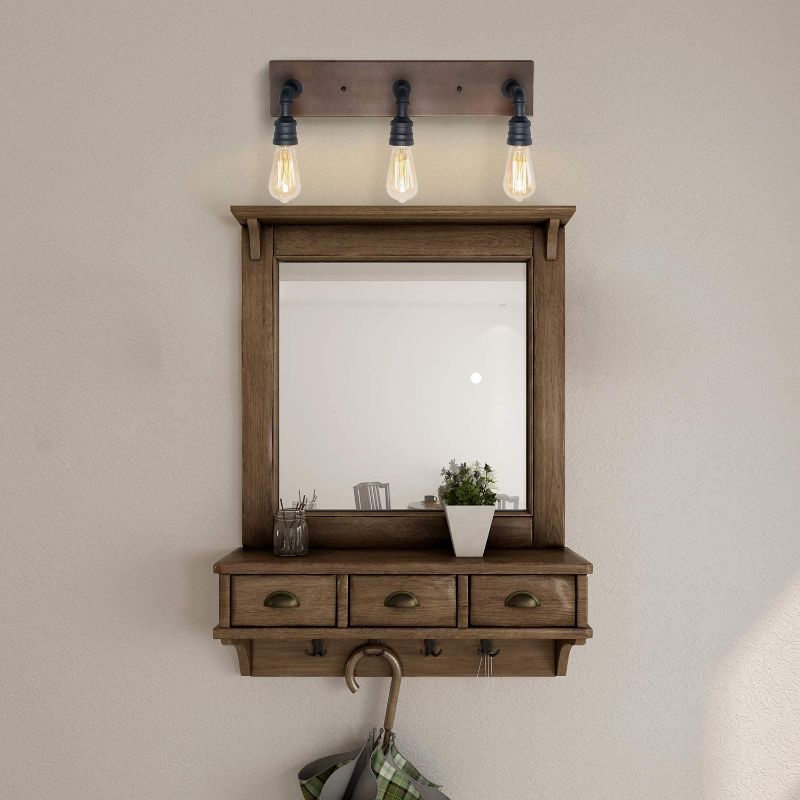 Photo 1 of LNC Bathroom Light Fixture, Farmhouse 3-Light Vanity Lights,