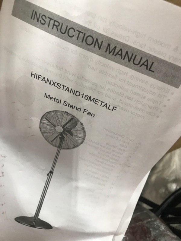 Photo 1 of 16 inch metal stand fan 
