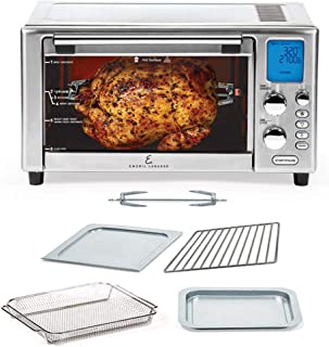 Photo 1 of Emeril Lagasse Power Air Fryer 360 Better Than Convection Ovens Hot Air Fryer Oven, Toaster Oven, Bake, Broil, Slow Cook and More Food Dehydrator, Rotisserie Spit, Pizza Function Cookbook Included (Stainless Steel)
