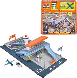 Photo 1 of Matchbox Action Drivers Matchbox Airport Adventure with Lights & Sounds & Moving Parts, Includes 1 Car & 1 1 Plane, Connects to Other Sets, Gift for Kids 3 Years Old & Up
